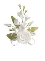 Fehér virág beszúró dekoráció