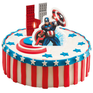 Amerika kapitány tortagyertya 2D születésnapi bulikra