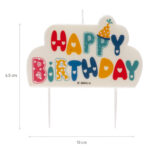 Happy Birthday születésnapos tortagyertya 2D