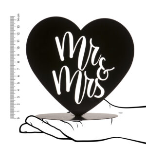 Mr&Mrs fém esküvői torta figura