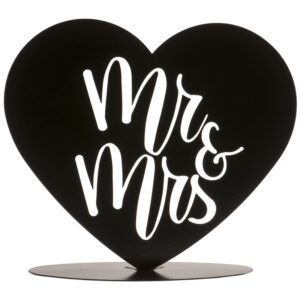Mr&Mrs fém esküvői torta figura